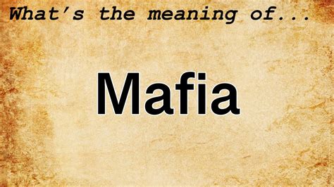 consigliere mafia meaning in tagalog